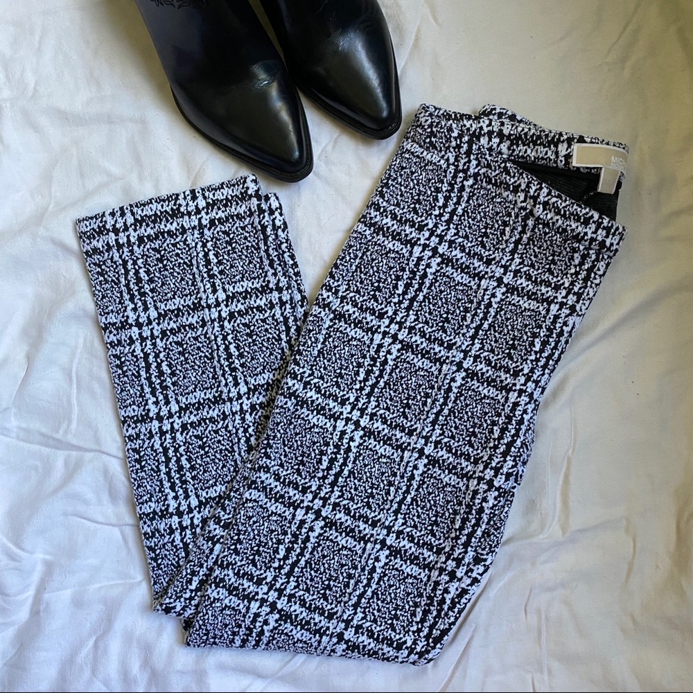 Michael Kors Stretch Black and White Pants